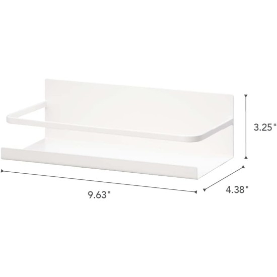 YAMAZAKI Home Plate Magnetic Spice Storage Rack Organizer For Fridge - Steel