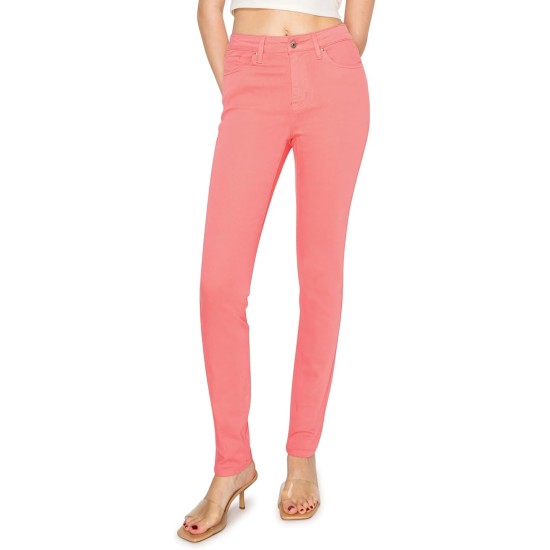 KHAKI & BLUE Women’s The Everyday Garment-Dyed Skinny Jeans – Soft Stretchy High Rise Comfy Casual Pants