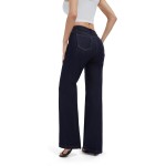 FLYING BANANA Women's High Waisted Wide Leg Baggy Stretch Denim Jeans