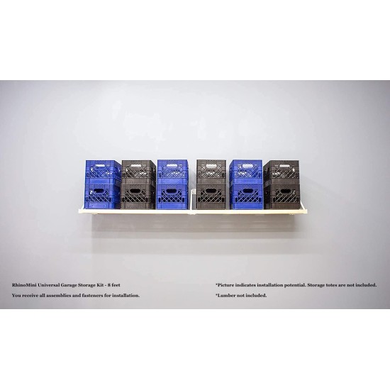 Rhino Shelf RhinoMini Universal Garage Storage Kit - 8 feet