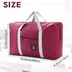 Large Capacity Travel Bag,Oxford Storage Bag, Clothing Storage Bag, Home and Travel, Multifunctional Sports Shoulder Bag (Magenta, Large)