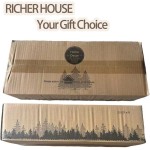 RICHER HOUSE 5 Set Floating Wall Mounted Shelves, Black Shelves for Wall Decor, Modern Picture Ledge Shelf with Lip for Storage, Nursery, Bedroom, Living Room, Bathroom - Black