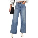 Cicy Bell Womens High Waisted Straight Leg Jeans Trendy Loose Denim Pants with Pockets Cicy Bell Womens High Waisted Straight Leg Jeans Trendy Loose Denim Pants with Pockets