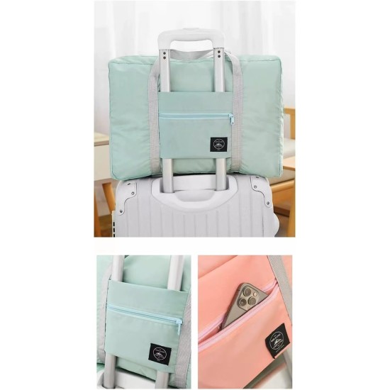 Large Capacity Travel Bag,Oxford Storage Bag, Clothing Storage Bag, Home and Travel, Multifunctional Sports Shoulder Bag (Magenta, Large)