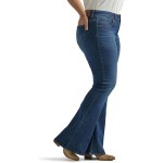 Lee Women's Plus Size Legendary Mid Rise Flare Jean