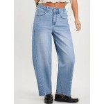 Dokotoo Casual Jeans for Women Loose Baggy Wide Leg Jeans Woman High Waisted Stretchy Denim Pants with Pockets