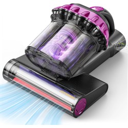 Mattress Vacuum Cleaner 550W 18KPa Bed Vacuum Cleaner with Smart Dust Sensor, UV-C Light, 149°F Heat, HEPA Filter, Handheld for Bed Sofa Couch