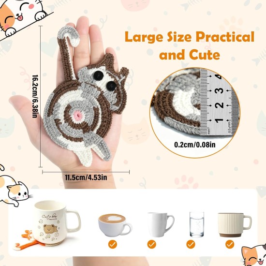 Coasters Set of 4,Stocking Stuffers for Women,Cute Coffee Coaster for Home Decor for Kinds Cups,Teen Girl Gifts Trendy Stuff,Birthday Gifts for Women,Mom,Her,Friends,Coworkers, Wife, Daughter, Sister