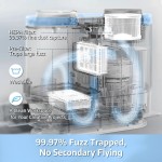 OFFNOVA 350W Carpet Trimming Vacuum Kit - Rug Carving Tool with Shearing Guide & 5 Length Guards, 2L Dust Tank, Carpet Sculpting & Captures Fine Particles for Clean Workspace