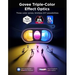 Govee Permanent Outdoor Lights Prism, 200ft with 72 Triple-Color Lighting Heads, 100+ Scene Modes, Up to 60lm for Outdoor Decor, IP68 Waterproof, Works with Alexa, Google Assistant & Matter, White