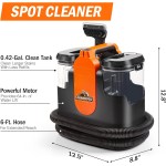 Armor All SCC301 0901 Upholstery & Carpet Cleaner, Car and Auto Detailer with Tools for Pets, Area Rugs and Couches