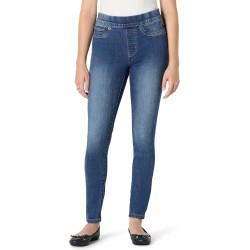Amazon Essentials Women's Stretch Denim Mid-Rise Pull-On Skinny Jegging