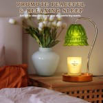 Dimmable Candle Warmer Lamp with Timer, Green Flower Candle Lamp Warmer for Jar Candles, Unique Women Mom Birthday Gifts Ideas, Fall Decor for Home Bedroom Living Room Dimmable Candle Warmer Lamp with Timer, Green Flower Candle Lamp Warmer for Jar Candles, Unique Women Mom Birthday Gifts Ideas, Fall Decor for Home Bedroom Living Room