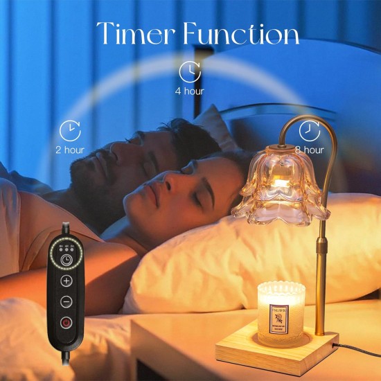 Candle Warmer Lamp with Timer: Flower Gold Candle Lamps Height Adjustable Wax Melt House Warming Gifts New Home Decor Mothers Day Birthday Gift for Women Mom Candle Warmer Lamp with Timer: Flower Gold Candle Lamps Height Adjustable Wax Melt House Warming Gifts New Home Decor Mothers Day Birthday Gift for Women Mom