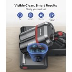 Abolee Bed Vacuum Cleaner, 6-in-1 Mattress Vacuum Cleaner Bed Vacuum Cleaner with UV-C Light & 15kPa Suction, Powerful Double-Cup Handheld Vacuum, Corded Handheld Vacuum for Dust, Silver-Gray