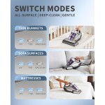 Jimmy Mattress Vacuum Cleaner, Anti-allergen Bed Vacuum Cleaner with UV-C Light & High Heating Tech, 14Kpa Suction 480W Powerful Handheld Vacuums for Dust & Pet Hair(JV35, Corded)