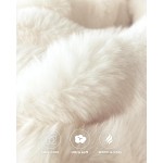 Ultra Soft Cozy Faux Fur Throw Blanket, Fuzzy Plush Thick Bubble Blanket, Luxury Fluffy Blanket for Couch, Sofa, Bedroom, and Living Room, 50x60 Inches, Cream White Ultra Soft Cozy Faux Fur Throw Blanket, Fuzzy Plush Thick Bubble Blanket, Luxury Fluffy Blanket for Couch, Sofa, Bedroom, and Living Room, 50x60 Inches, Cream White