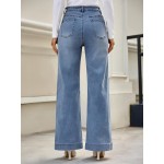 Cicy Bell Womens High Waisted Straight Leg Jeans Trendy Loose Denim Pants with Pockets Cicy Bell Womens High Waisted Straight Leg Jeans Trendy Loose Denim Pants with Pockets