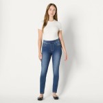 Amazon Essentials Women's Stretch Denim Mid-Rise Pull-On Skinny Jegging