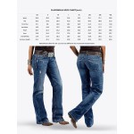 Flamingals Women's Retro Mid Rise Bootcut Flare Jeans Distressed Stitch Stretch Denim Pants Without Belt