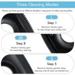 Analan Mini Pet Hair Remover for Car Detailing Supplies, Carpet Dog Hair Remover for Car Interior, Triangle Dog Hair Remover for Auto Detailing, Couch, Furniture, Lint, Carpet (Jet Black)