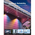 Govee Permanent Outdoor Lights Prism, 200ft with 72 Triple-Color Lighting Heads, 100+ Scene Modes, Up to 60lm for Outdoor Decor, IP68 Waterproof, Works with Alexa, Google Assistant & Matter, White