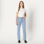 Amazon Essentials Women's Medium Stretch Slim-Fit Mid-Rise Straight Leg Jeans