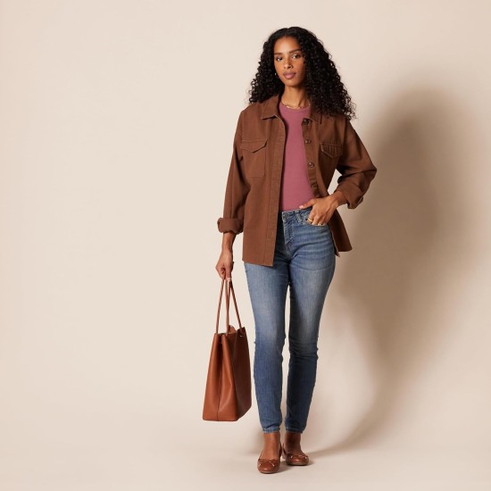 Amazon Essentials Women's Mid Rise Curvy Skinny Jeans