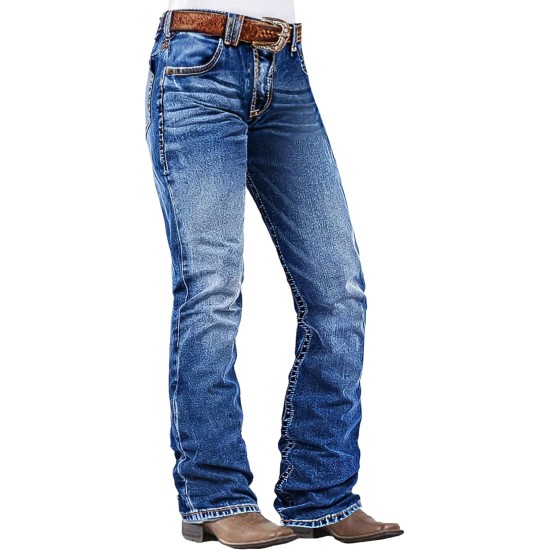 Flamingals Low Rise Boot Cut Jeans for Women Butt Lifting Western Pants with Pockets Flare Jeans Women