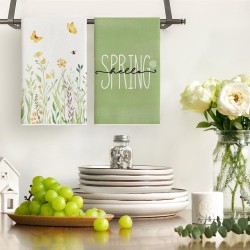 Artoid Mode Flower Home Spring Kitchen Towels Dish Towels, 18x26 Inch Seasonal Decoration Hand Towels Set of 4 Artoid Mode Flower Home Spring Kitchen Towels Dish Towels, 18x26 Inch Seasonal Decoration Hand Towels Set of 4