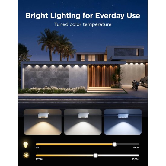 Govee Permanent Outdoor Lights Prism, 200ft with 72 Triple-Color Lighting Heads, 100+ Scene Modes, Up to 60lm for Outdoor Decor, IP68 Waterproof, Works with Alexa, Google Assistant & Matter, White