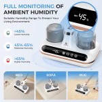 Mattress Vacuum Cleaner - 5-in-1 Cordless Bed Vacuum Cleaner, Powered by UV-C Light & Ultrasonic Technology, 16Kpa Strong Suction,Low Noise,Suitable for Dust, Pet Hair, Etc. Mattress Vacuum Cleaner - 5-in-1 Cordless Bed Vacuum Cleaner, Powered by UV-C Light & Ultrasonic Technology, 16Kpa Strong Suction,Low Noise,Suitable for Dust, Pet Hair, Etc.