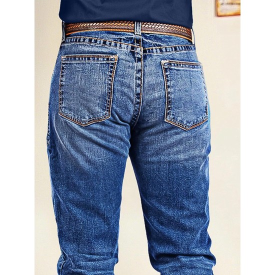 Flamingals Low Rise Boot Cut Jeans for Women Butt Lifting Western Pants with Pockets Flare Jeans Women