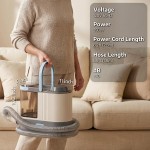 OFFNOVA 350W Carpet Trimming Vacuum Kit - Rug Carving Tool with Shearing Guide & 5 Length Guards, 2L Dust Tank, Carpet Sculpting & Captures Fine Particles for Clean Workspace