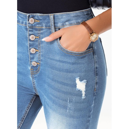 Sidefeel Women's High Waisted Bell Bottom Bootcut Jeans Flared Wide Leg Denim Pants