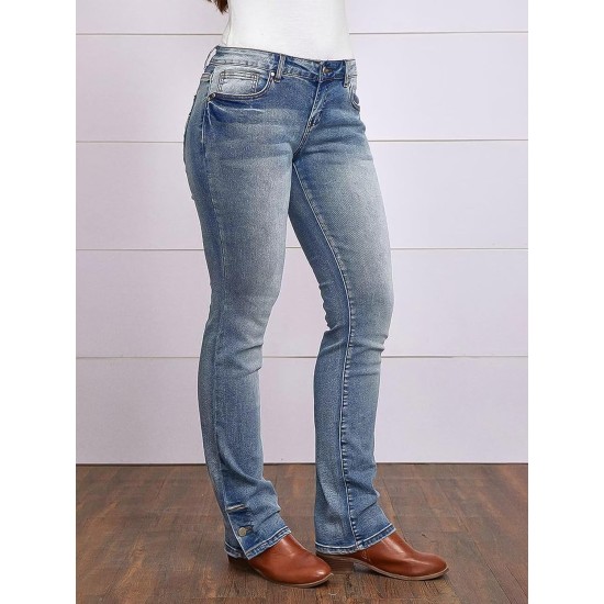 Flamingals Butt Lifting Bootcut Jeans Stretchy Casual Fall Winter Trendy Flare Leg Jeans for Women Flamingals Butt Lifting Bootcut Jeans Stretchy Casual Fall Winter Trendy Flare Leg Jeans for Women