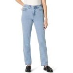 Amazon Essentials Women's Medium Stretch Slim-Fit Mid-Rise Straight Leg Jeans