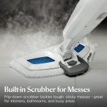 BISSELL Steam Mop 1940A PowerFresh Floor Steam Cleaner for Hard Wood & Tile with Natural Sanitization, Easy Scrubber, Variable Steam, 12” Cleaning Path