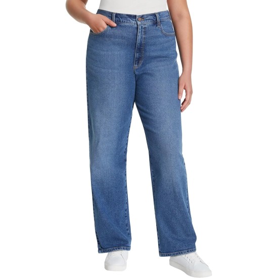 Gloria Vanderbilt Women’s Straight Leg Relaxed Fit Cotton Stretch Jean