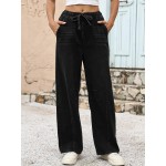 ANRABESS Women Barrel Jeans High Waisted Wide Leg Drawstring Denim Pants Y2K Baggy Loose Fit Trouser Jeans with Pockets