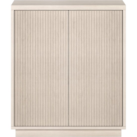 Henn&Hart Alston Accent Cabinet, 28" Wide, Alder White
