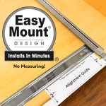 LYNK PROFESSIONAL® Pull Out Under Sink Kitchen Cabinet Organizer - 11.5 in. x 18 inch deep Drawer - Sliding Shelf Organizer for Cabinets and Undersink Storage Shelves - Lifetime Ltd. Warranty – Chrome