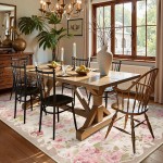 Lahome Floral Washable Rugs 5x7,Rugs for Living Room Boho Area Rug,Vintage Rugs for Bedroom Girls Non Slip Low Pile Ultra-Thin Large Carpet for Farmhouse,Dining Room,Kids Playroom Nina (5'X7',Beige) Lahome Floral Washable Rugs 5x7,Rugs for Living Room Boho Area Rug,Vintage Rugs for Bedroom Girls Non Slip Low Pile Ultra-Thin Large Carpet for Farmhouse,Dining Room,Kids Playroom Nina (5'X7',Beige)