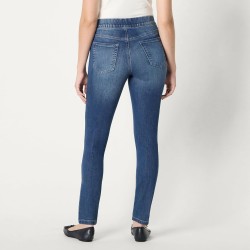 Amazon Essentials Women's Stretch Denim Mid-Rise Pull-On Skinny Jegging