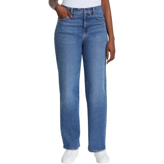 Gloria Vanderbilt Women’s Straight Leg Relaxed Fit Cotton Stretch Jean