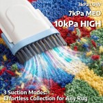 OFFNOVA 350W Carpet Trimming Vacuum Kit - Rug Carving Tool with Shearing Guide & 5 Length Guards, 2L Dust Tank, Carpet Sculpting & Captures Fine Particles for Clean Workspace