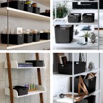 Curver Set of 4 Large 18L Easy Access Jute Decorative Plastic Organization and Storage Baskets - Perfect Bins for Home Office, Closet Shelves, Kitchen Pantry and All Bedroom Essentials, Black