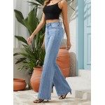 FLYING BANANA Women's Wide Leg Jeans High Waisted Strechy Jeans