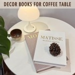 Decorative Books, Coffee Table Decor with Linen Coffee Table White Books Stack Bookshelf Home Decor, Fake Book Double as Libros Decorativos and Photo Storage