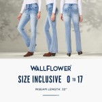 WallFlower Women's Sassy Bootcut High Rise Insta Soft Juniors Jeans